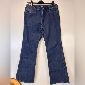 J.Jill Classic Blue Denim Jeans Authentic Fit Below Waist Stretch Women’s 16